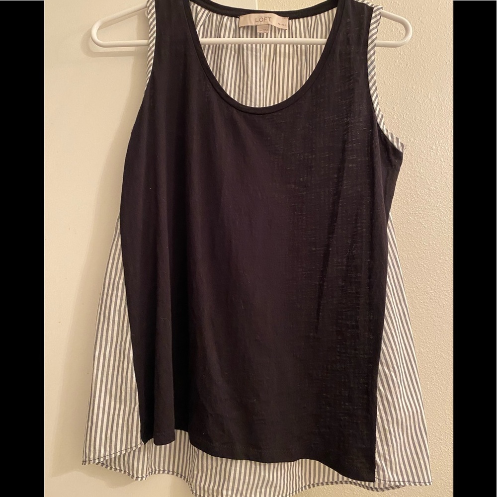 🖤🤍LOFT • black tank top • SP • EUC
